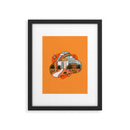 Gemini Mid Century House Framed Art Print Gallery Image 6