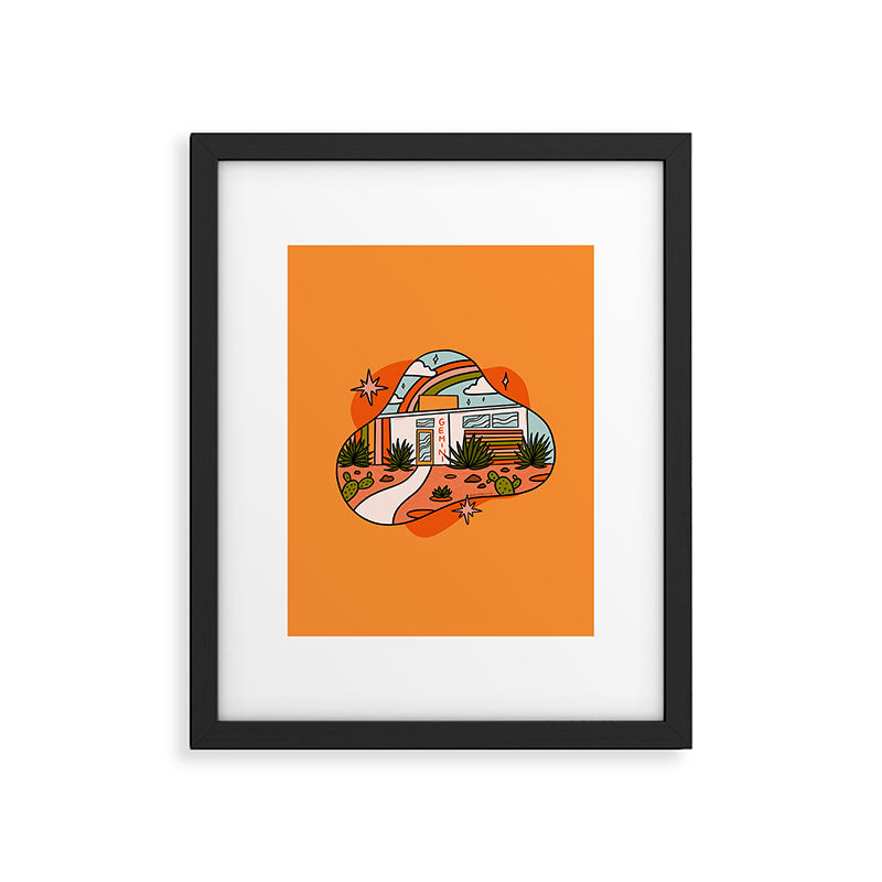 Gemini Mid Century House Framed Art Print Gallery Image 6