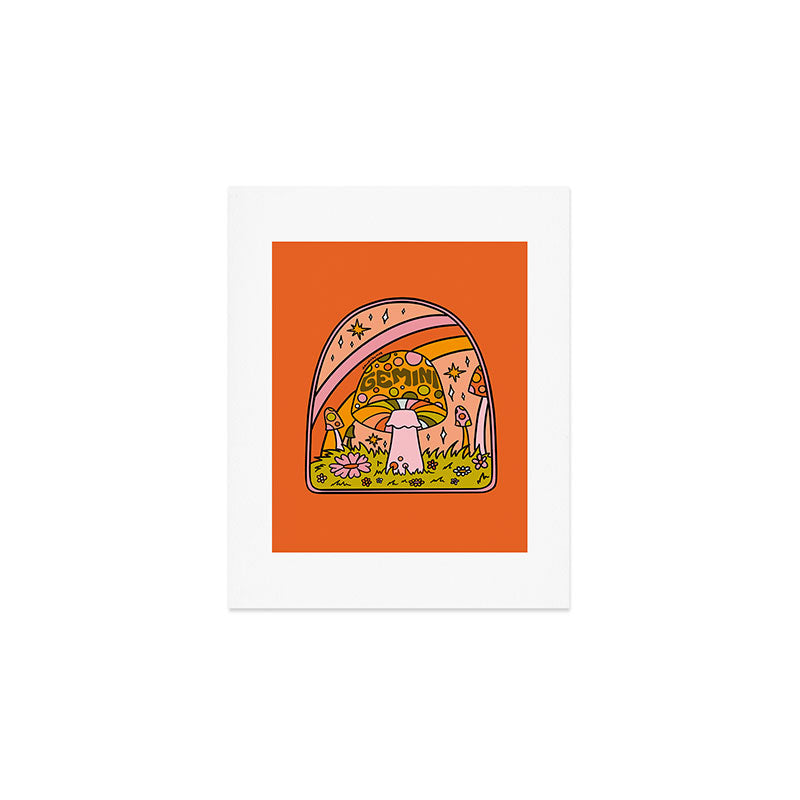Gemini Mushroom Art Print Gallery Image 1