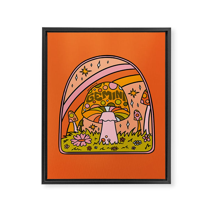 Gemini Mushroom Framed Canvas Print Gallery Image 1