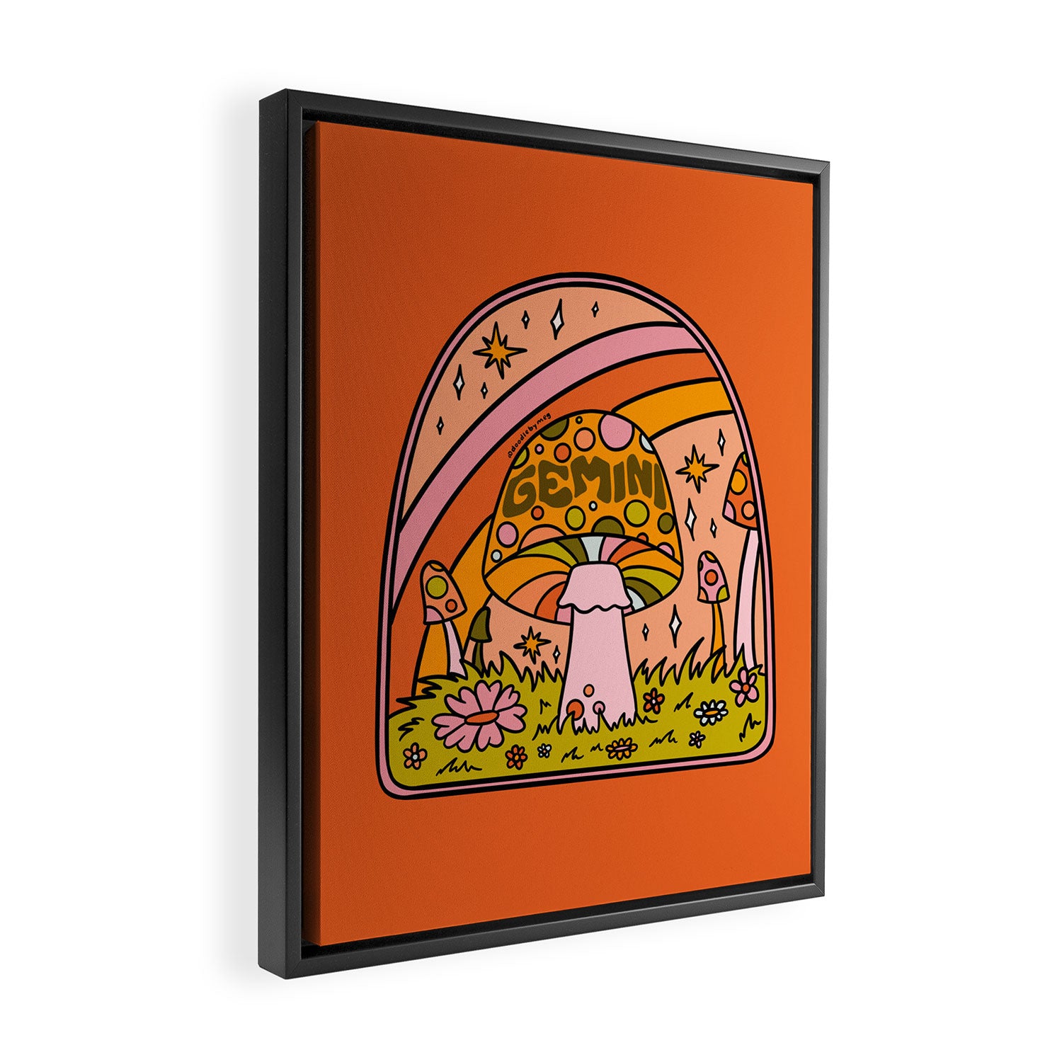 Gemini Mushroom Framed Canvas Print Gallery Image 2