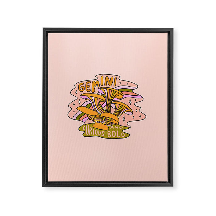 Gemini Mushroom Framed Canvas Print Gallery Image 1