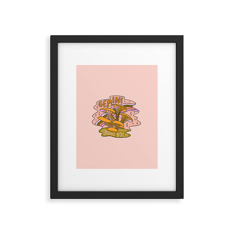 Gemini Mushroom Framed Art Print Gallery Image 6