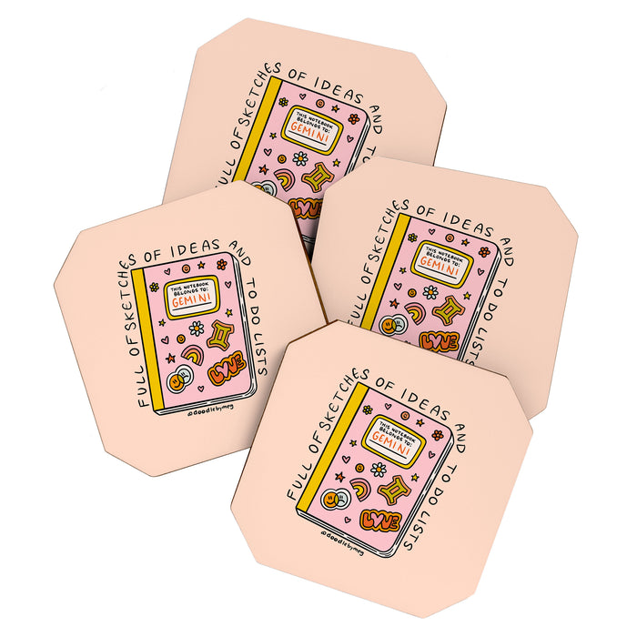 Gemini Notebook Coaster Gallery Image 1