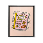 Gemini Notebook Framed Canvas Print Gallery Image 8