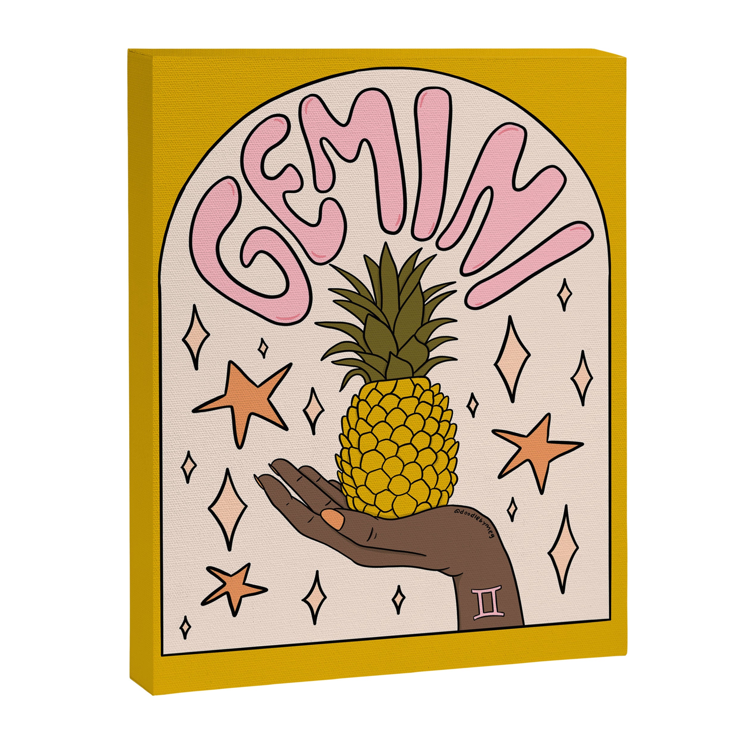 Gemini Pineapple Canvas Print Gallery Image 8