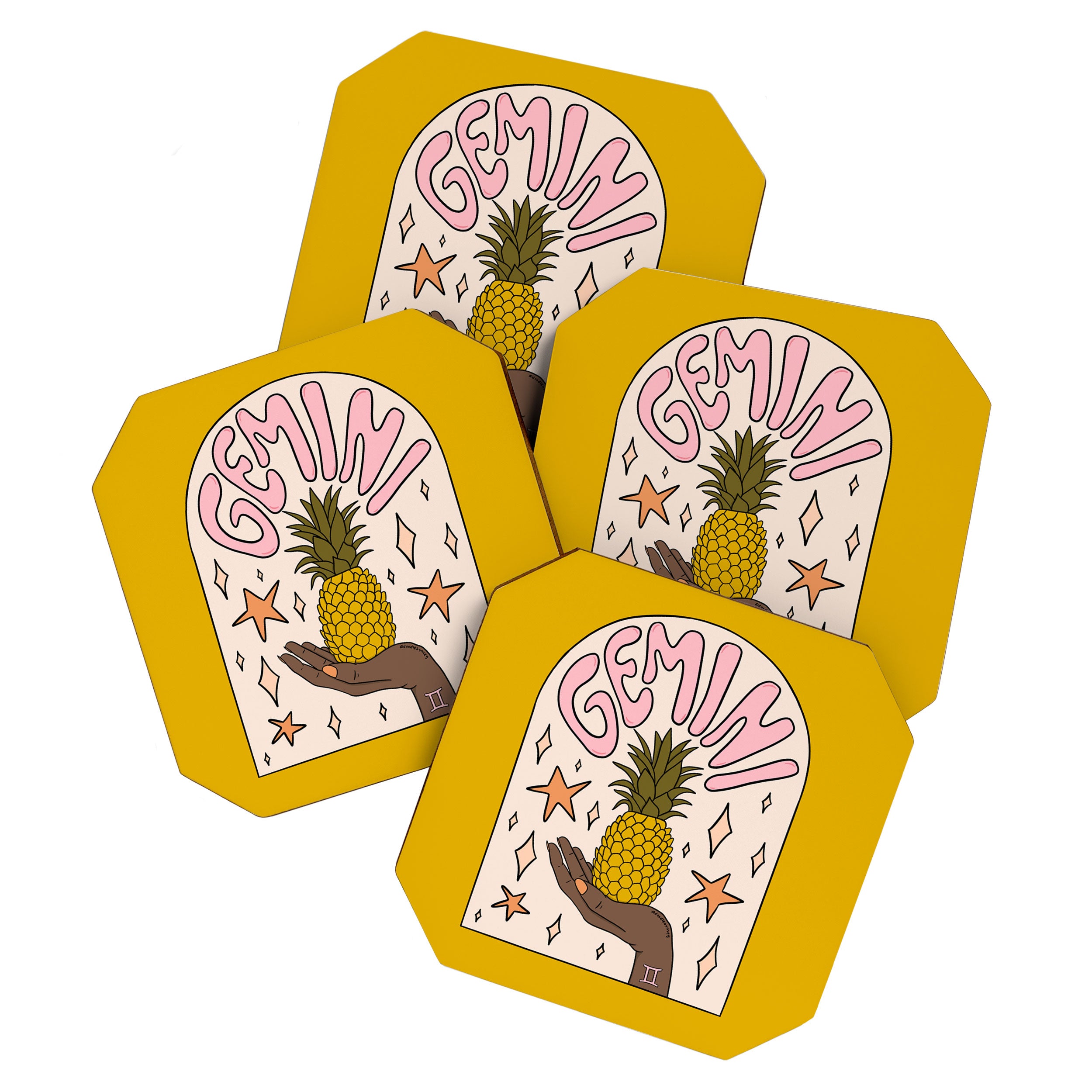 Gemini Pineapple Coaster Gallery Image 1