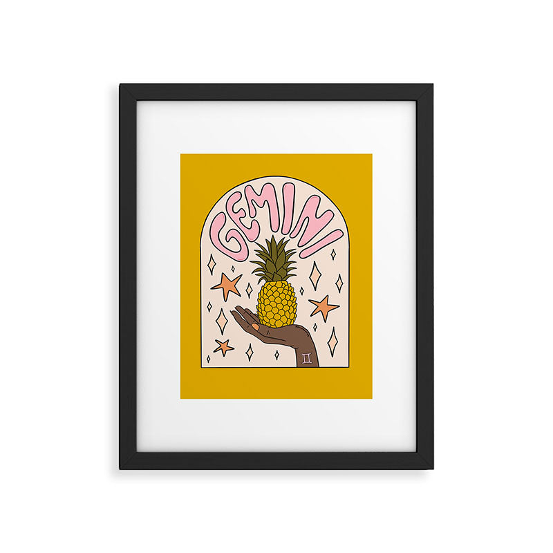 Gemini Pineapple Framed Art Print Gallery Image 6