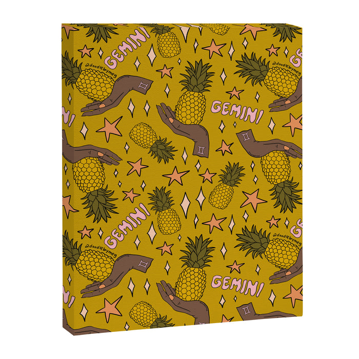 Gemini Pineapple Print Canvas Print Gallery Image 1