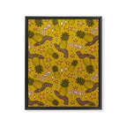 Gemini Pineapple Print Framed Canvas Print Gallery Image 8