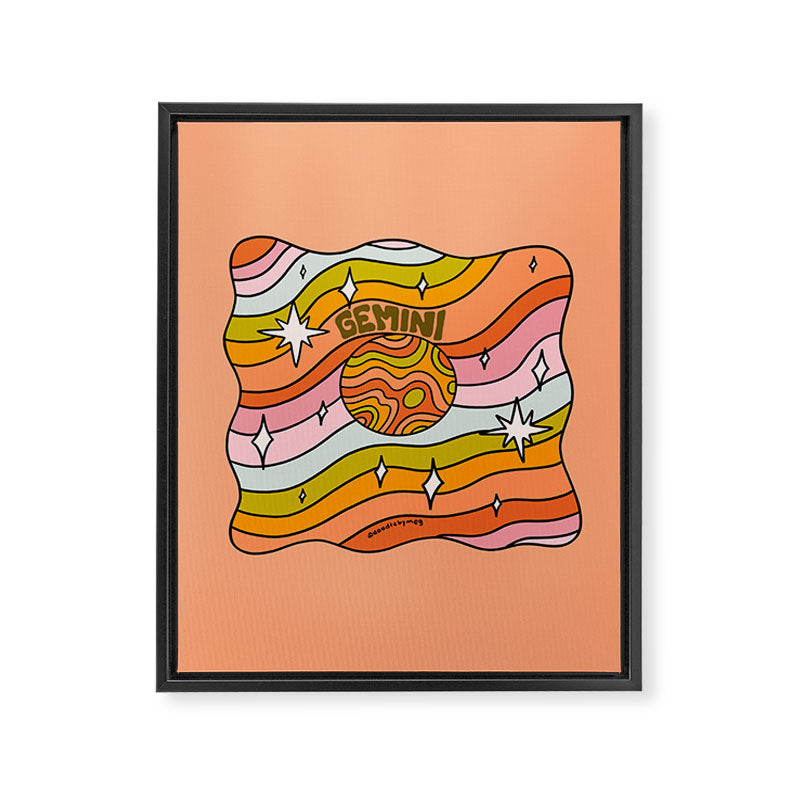 Gemini Planet Framed Canvas Print Gallery Image 8