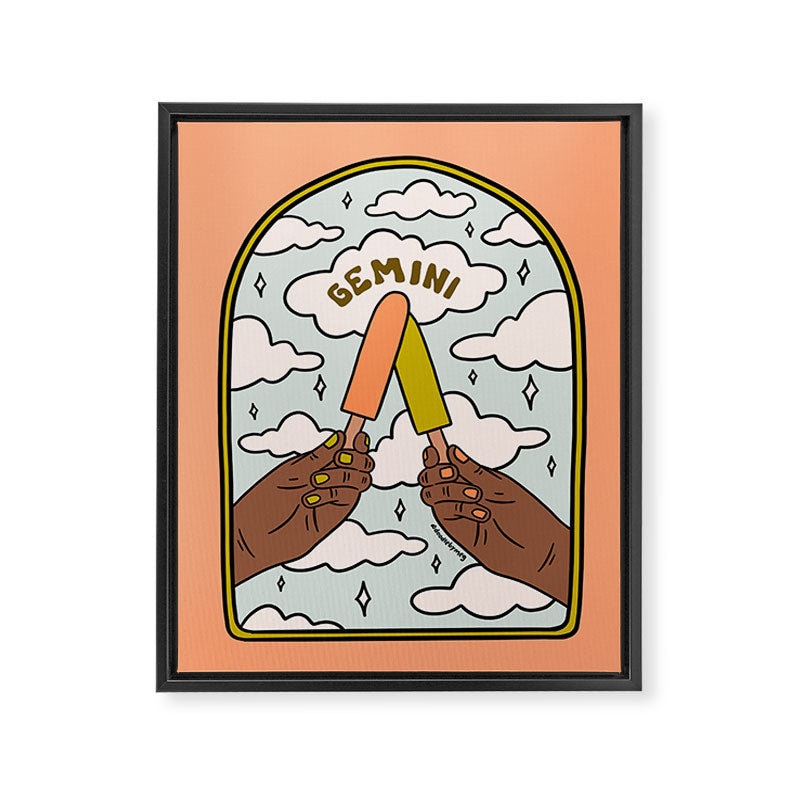 Gemini Popsicle Framed Canvas Print Gallery Image 8