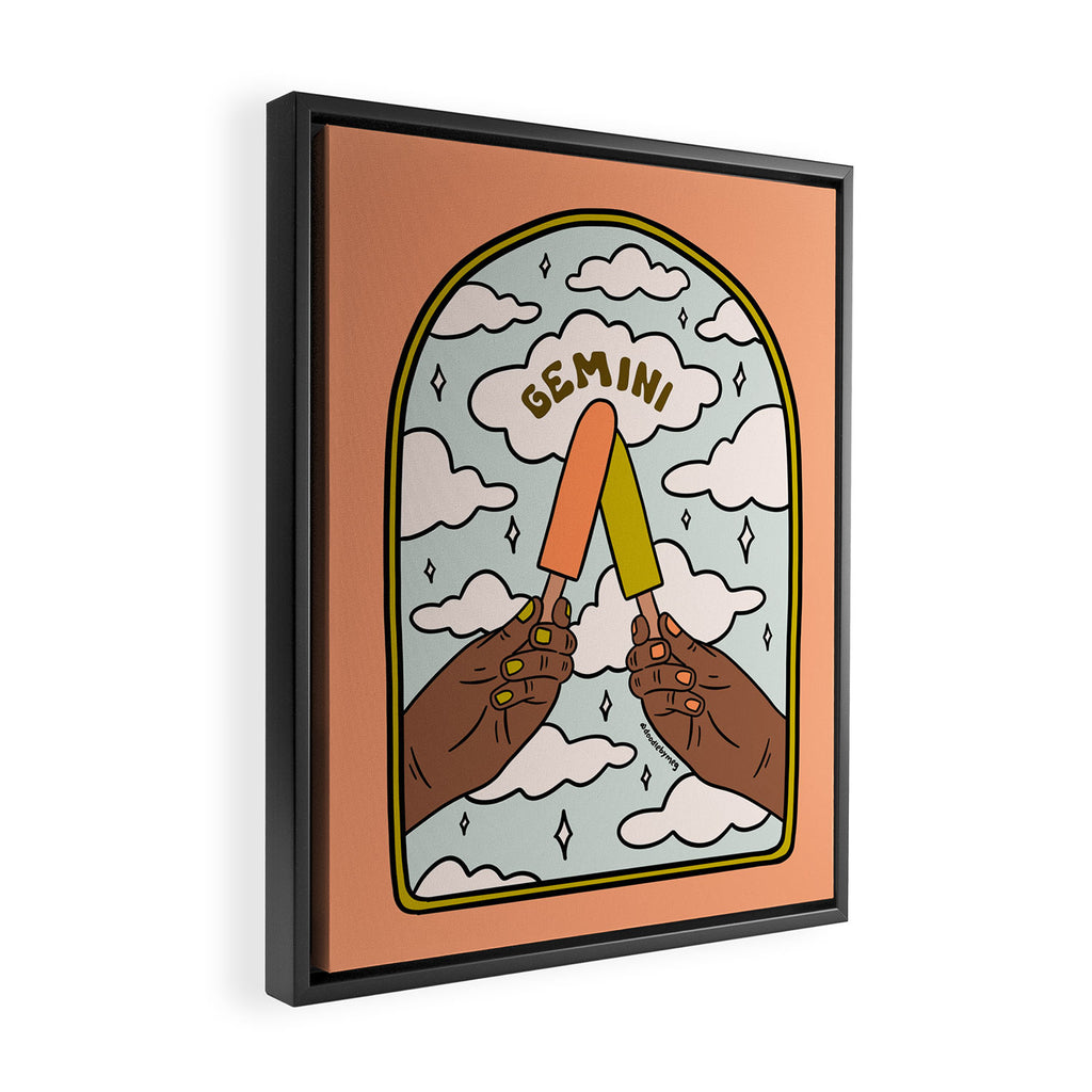 Gemini Popsicle Framed Canvas Print Gallery Image 2