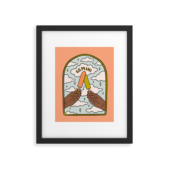 Gemini Popsicle Framed Art Print Gallery Image 1