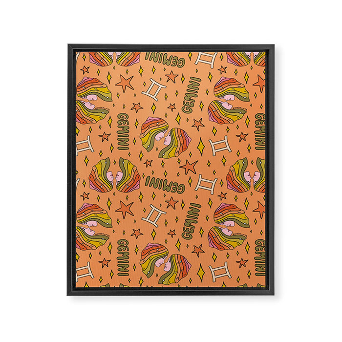 Gemini Print Framed Canvas Print Gallery Image 1