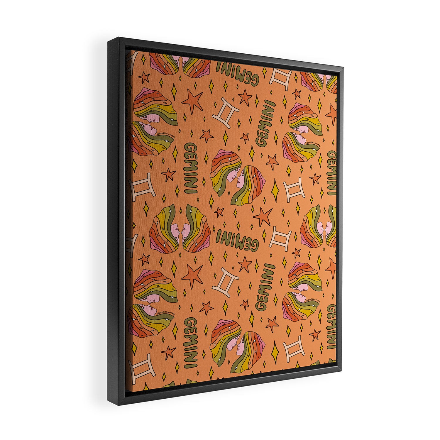 Gemini Print Framed Canvas Print Gallery Image 2