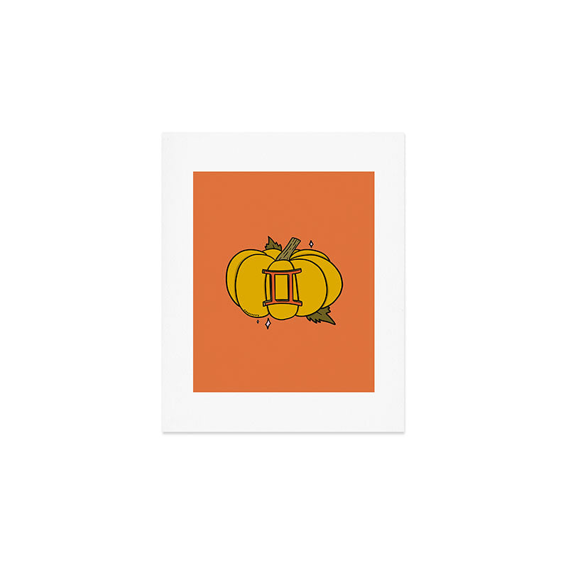 Gemini Pumpkin Art Print Gallery Image 1