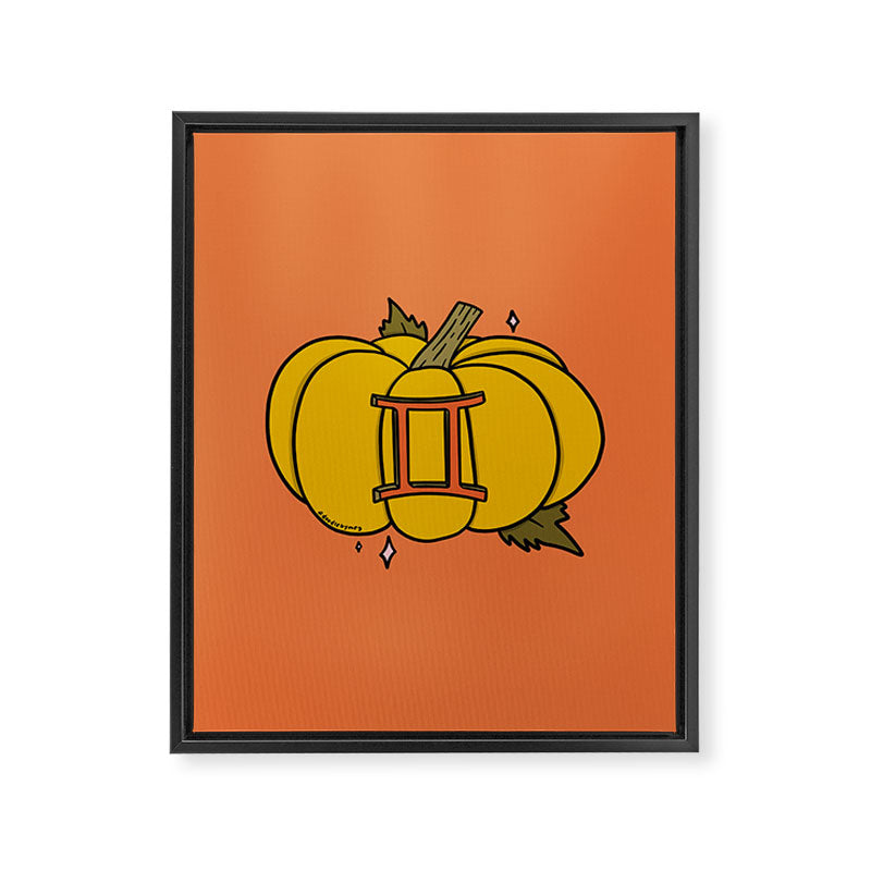 Gemini Pumpkin Framed Canvas Print Gallery Image 8