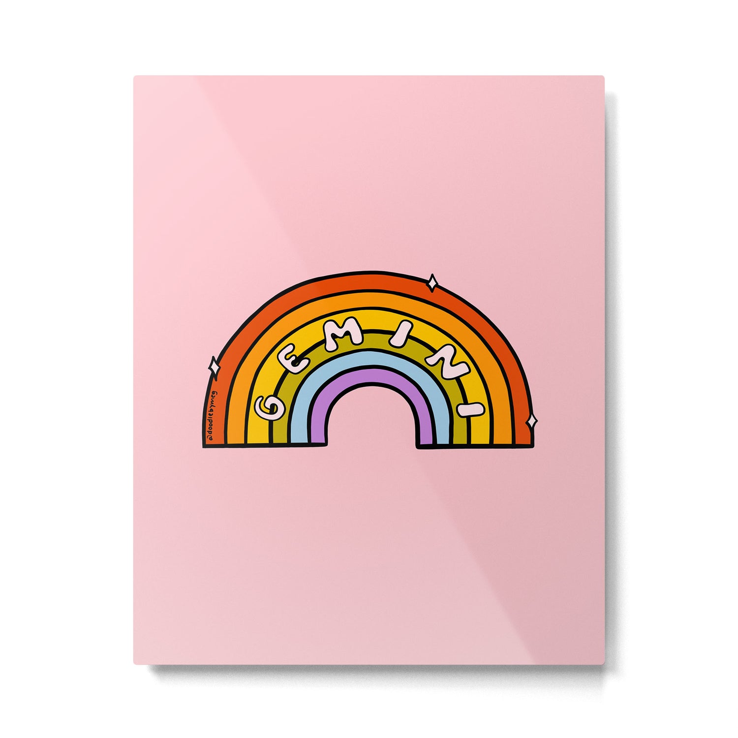 Gemini Rainbow Metal Print Gallery Image 6