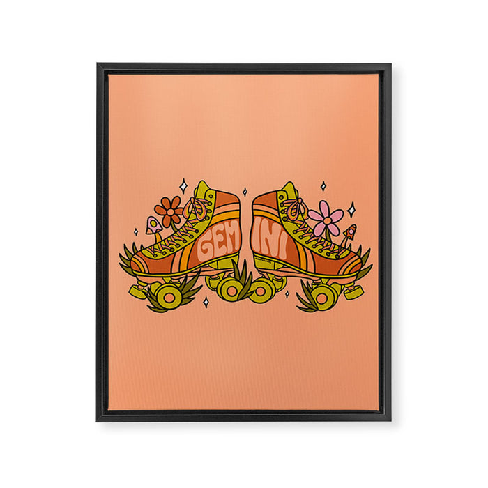 Gemini Roller Skate Framed Canvas Print Gallery Image 1