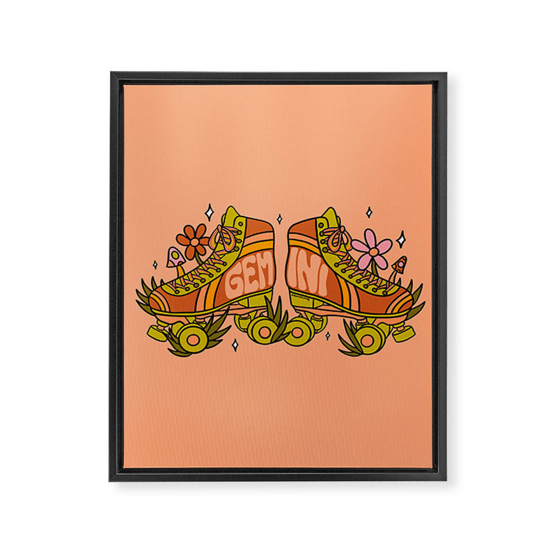 Gemini Roller Skate Framed Canvas Print Gallery Image 8