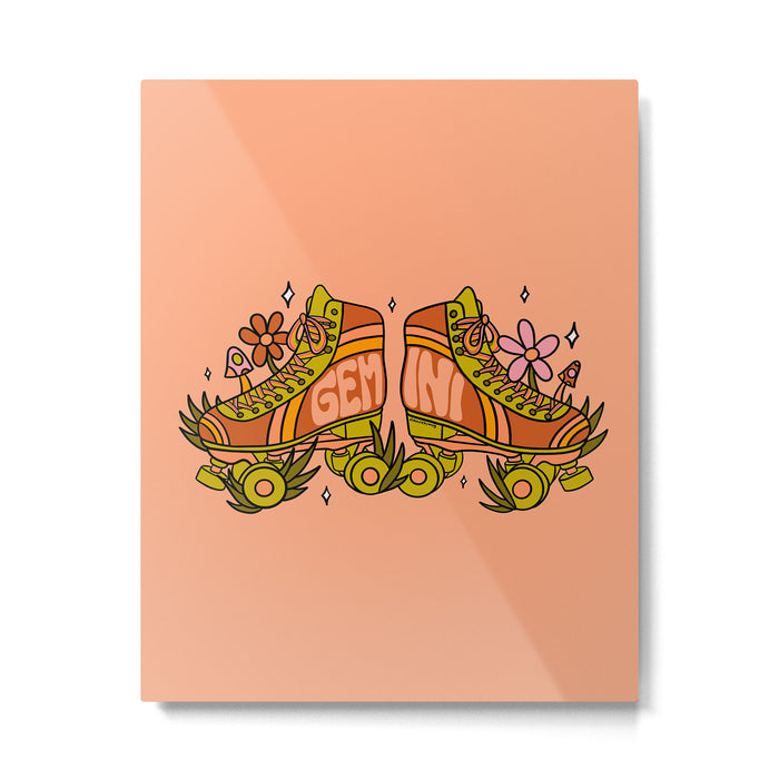 Gemini Roller Skate Metal Print Gallery Image 1