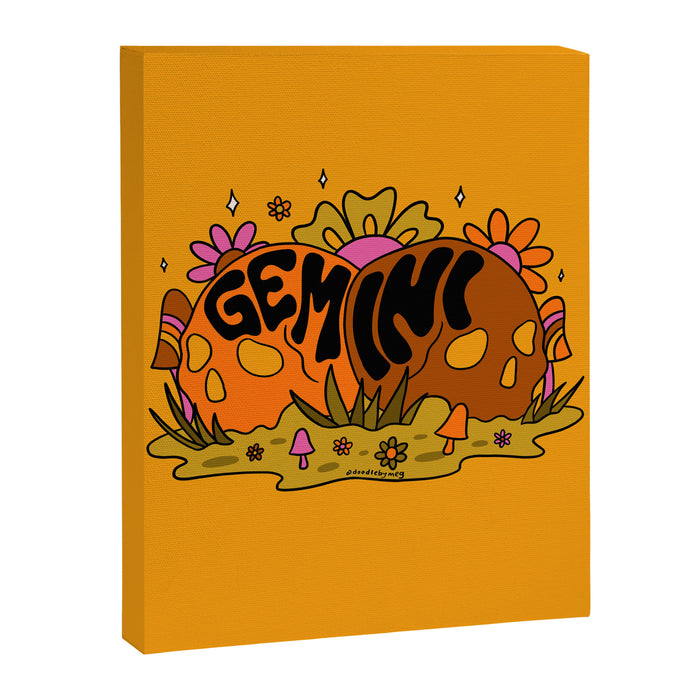Gemini Skull Canvas Print Gallery Image 1
