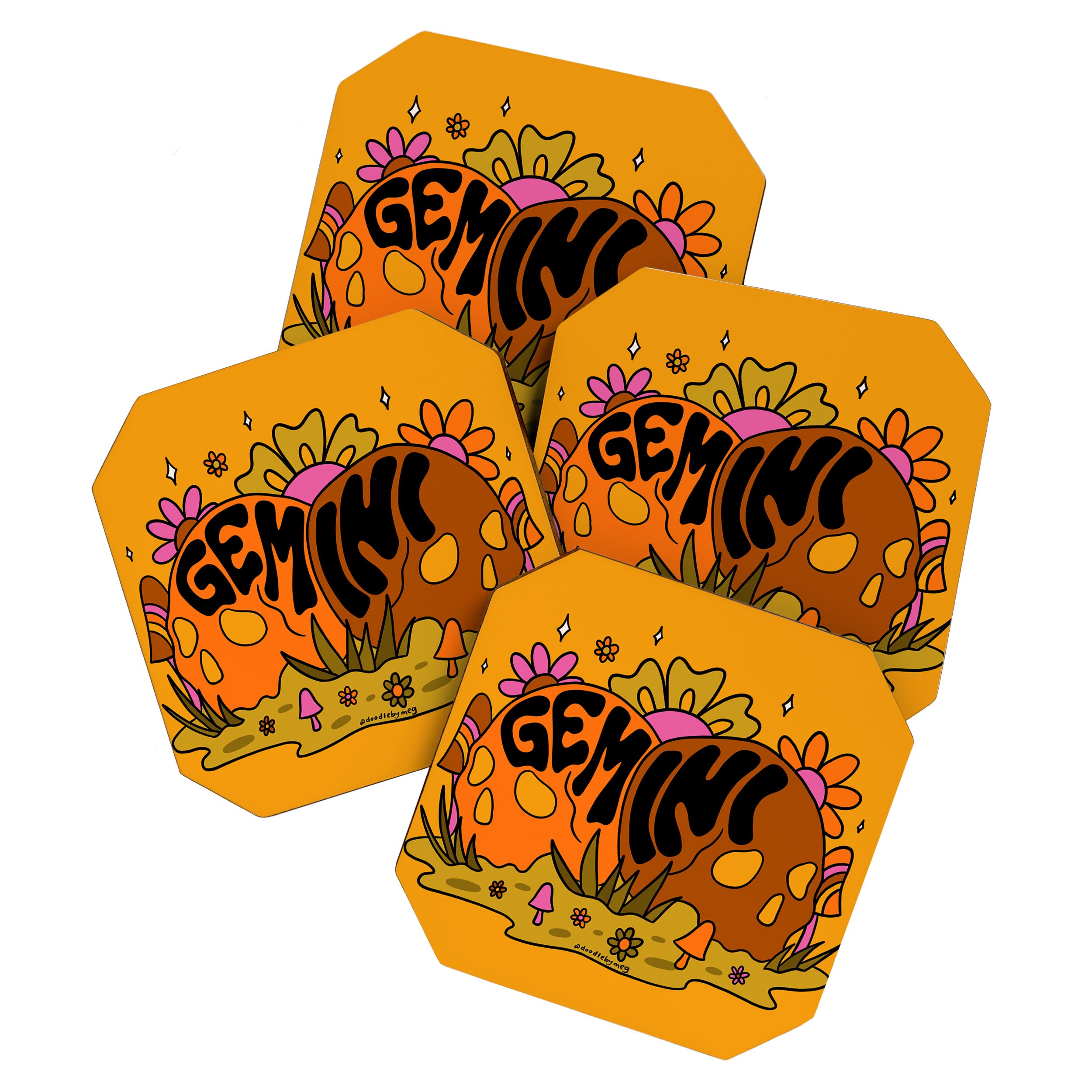 Gemini Skull Coaster Gallery Image 1