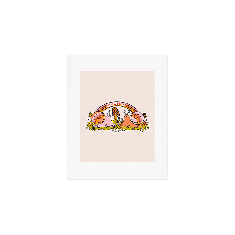 Gemini Snail Art Print Gallery Image 1