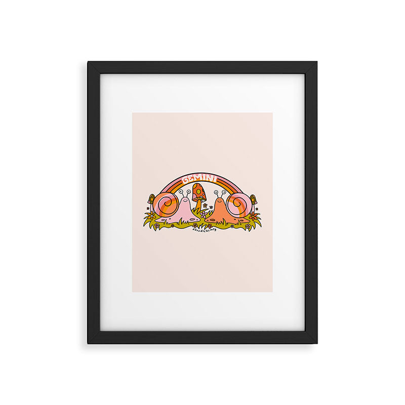 Gemini Snail Framed Art Print Gallery Image 6
