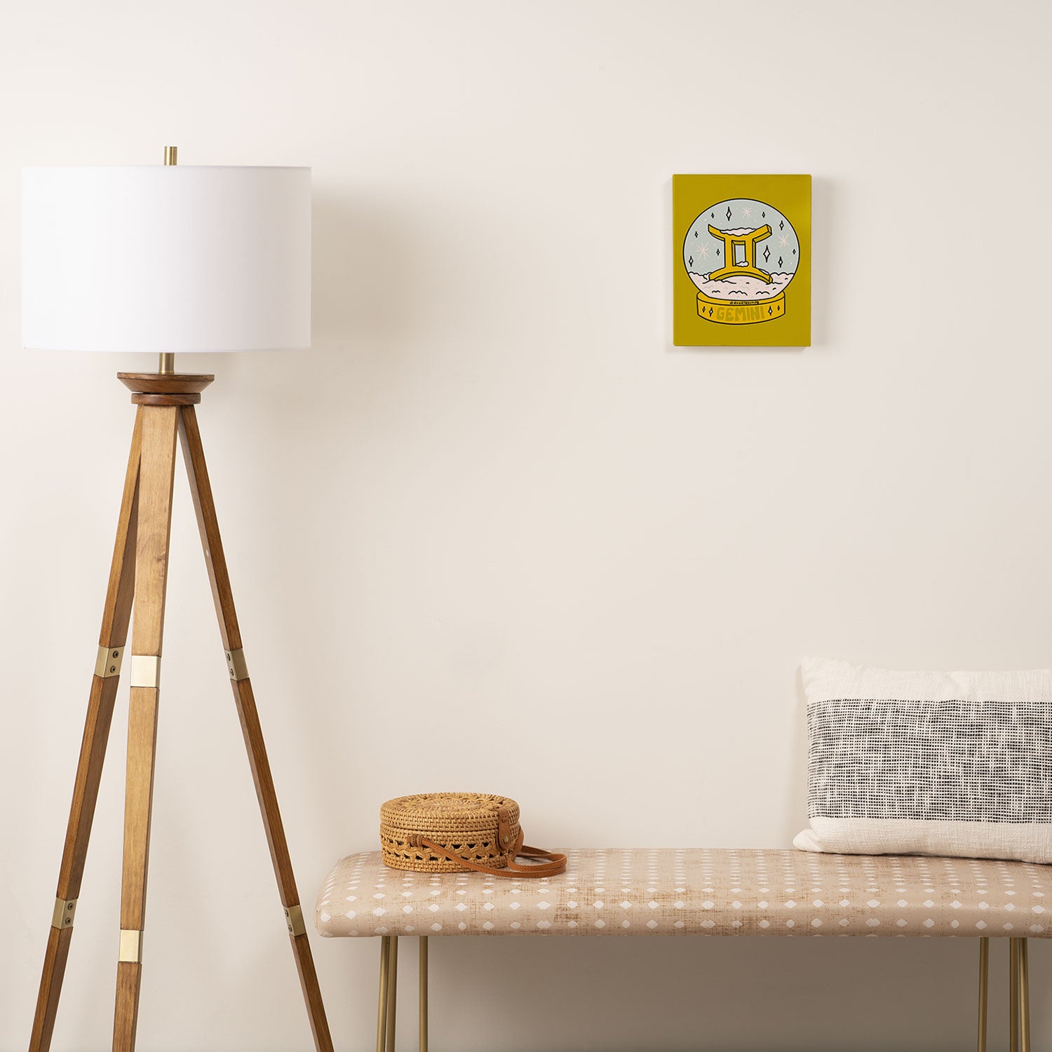 Gemini Snow Globe Canvas Print Gallery Image 2