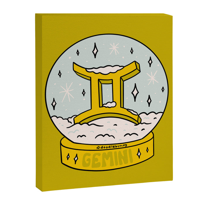 Gemini Snow Globe Canvas Print Gallery Image 1