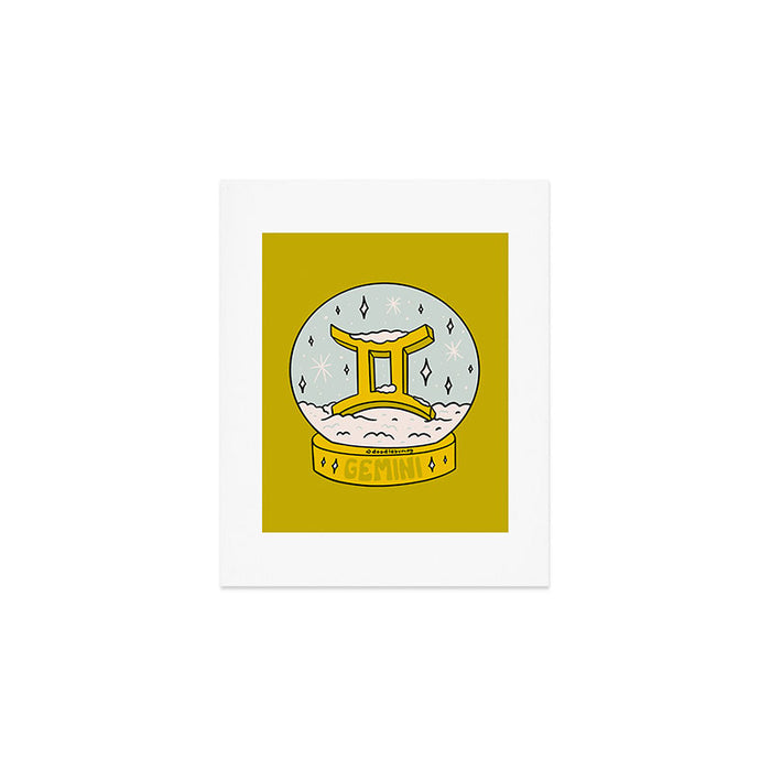 Gemini Snow Globe Art Print Gallery Image 1