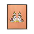 Gemini Snowman Framed Canvas Print Gallery Image 8