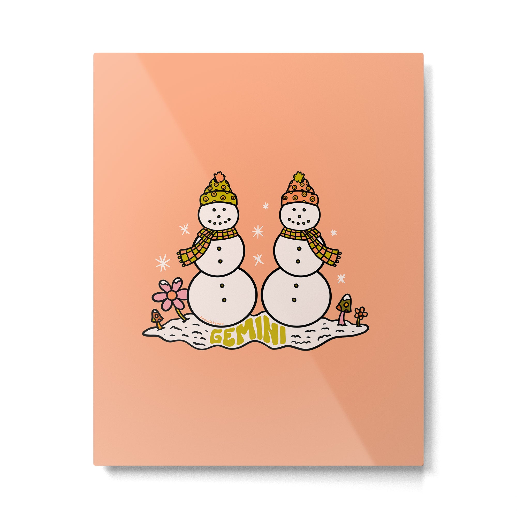 Gemini Snowman Metal Print Gallery Image 6