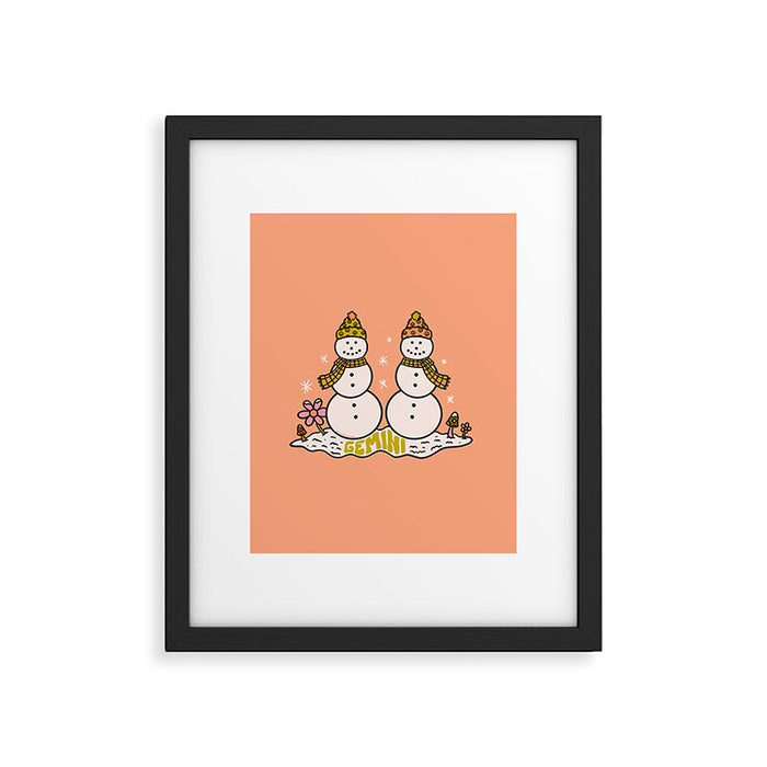 Gemini Snowman Framed Art Print Gallery Image 1
