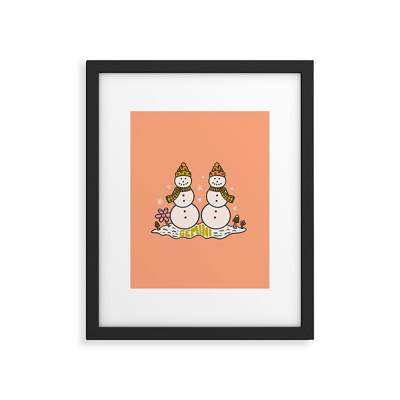 Gemini Snowman Framed Art Print Gallery Image 6