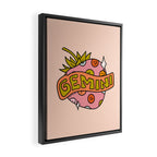 Gemini Strawberry Framed Canvas Print Gallery Image 2