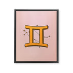 Gemini Symbol Framed Canvas Print Gallery Image 8
