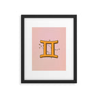 Gemini Symbol Framed Art Print Gallery Image 6