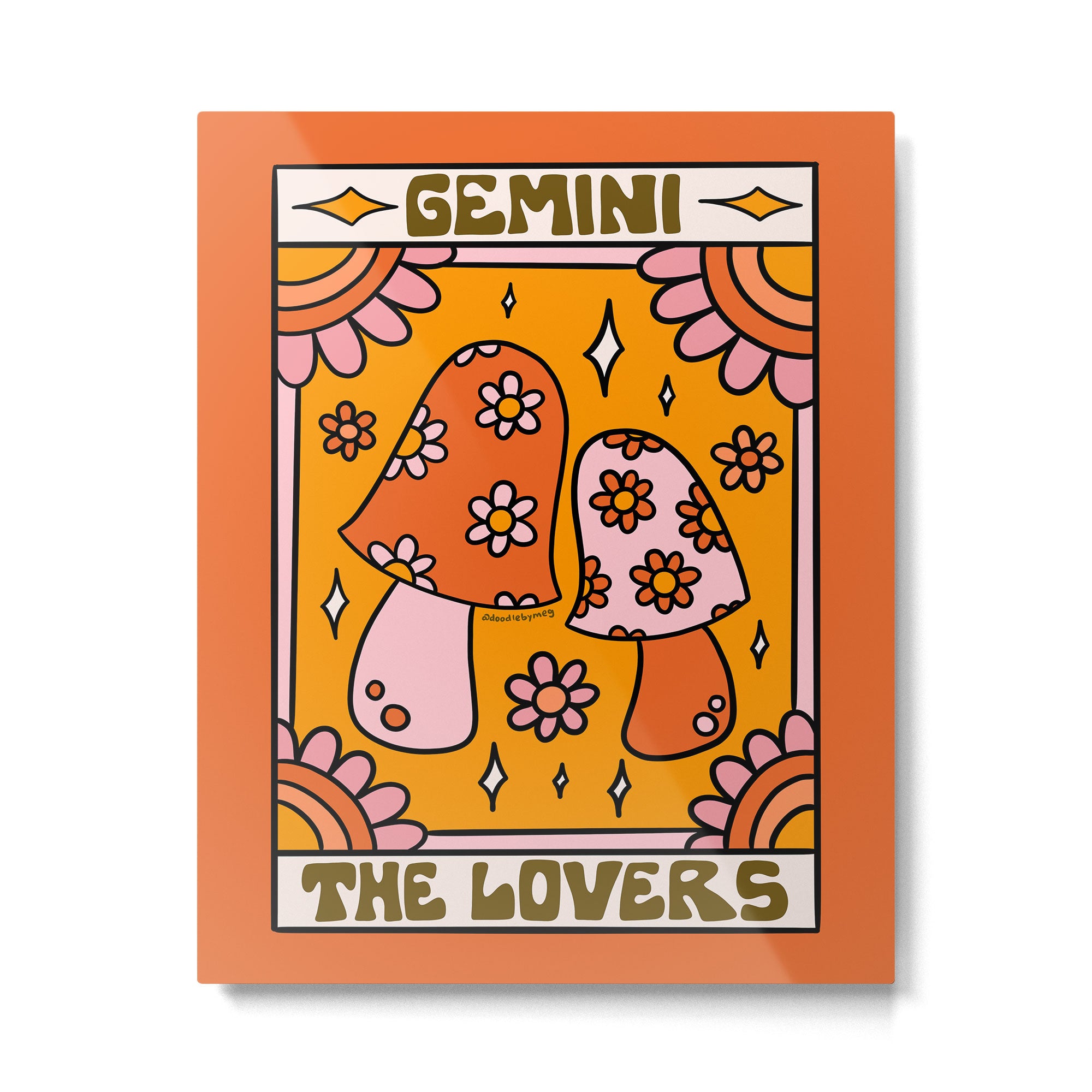 Gemini Tarot Card Metal Print Gallery Image 6