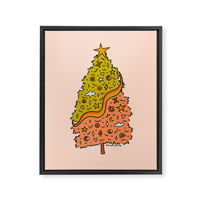 Gemini Tree Framed Canvas Print Gallery Image 1