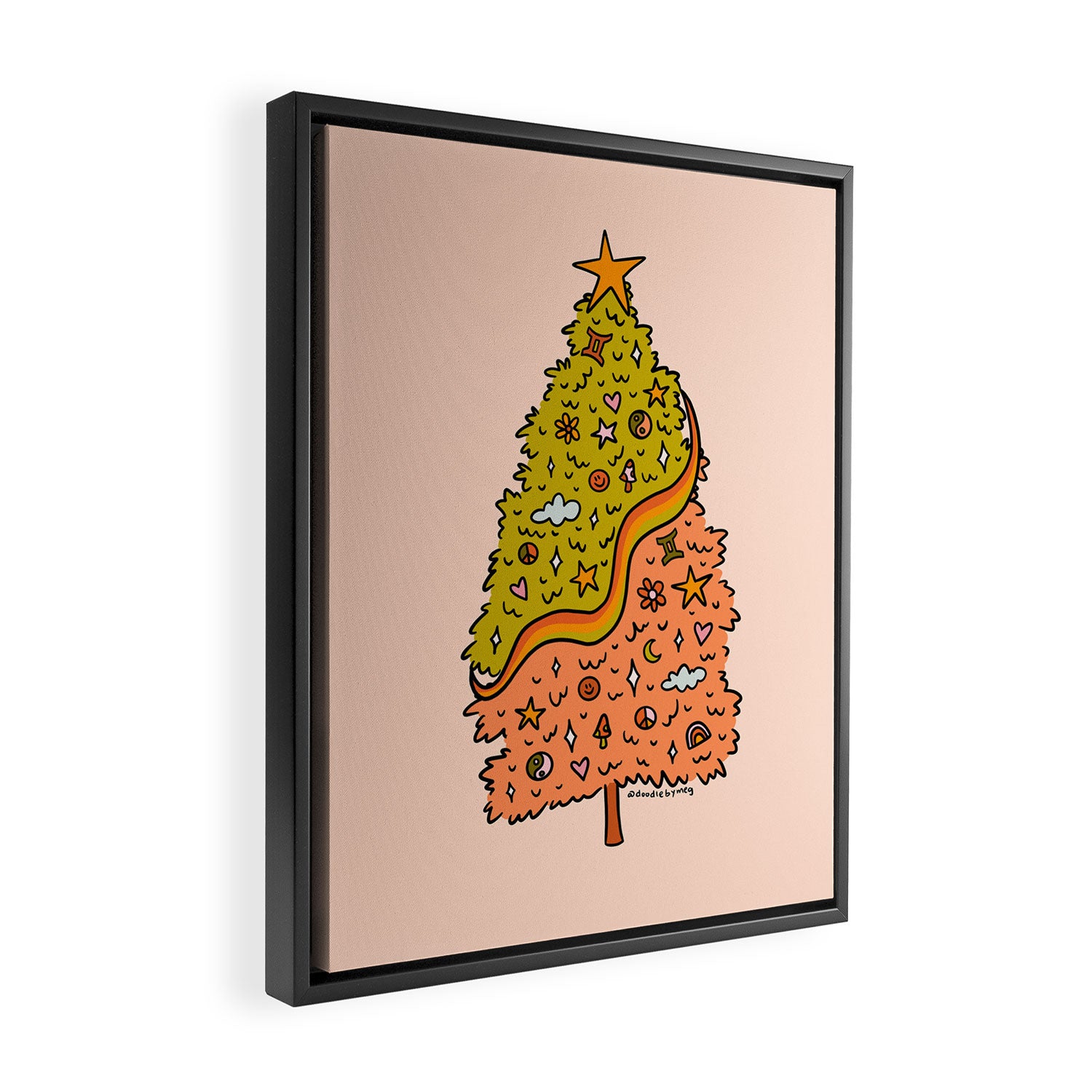 Gemini Tree Framed Canvas Print Gallery Image 2