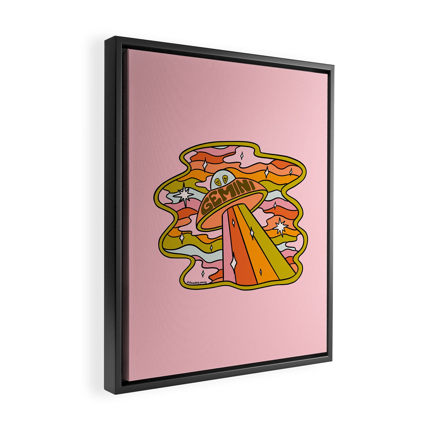 Gemini UFO Framed Canvas Print Gallery Image 2