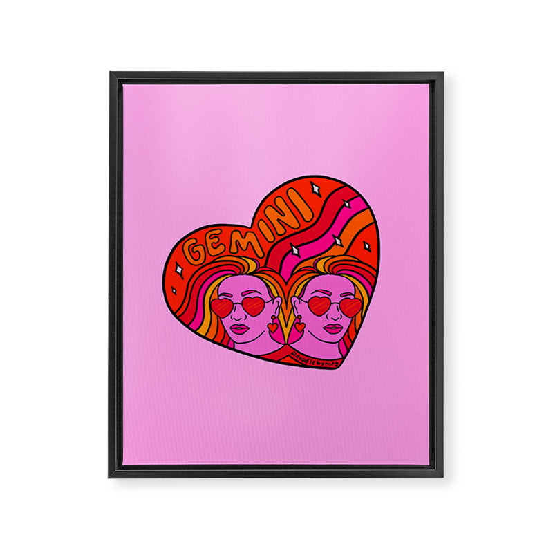 Gemini Valentine Framed Canvas Print Gallery Image 8