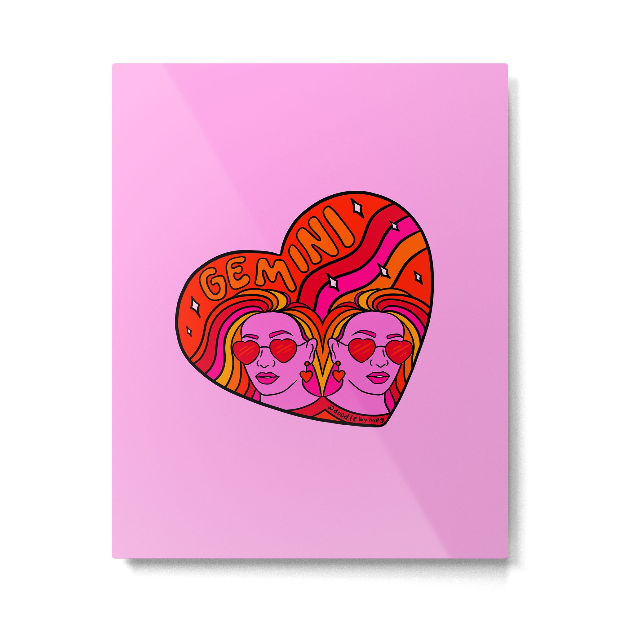 Gemini Valentine Metal Print Gallery Image 6