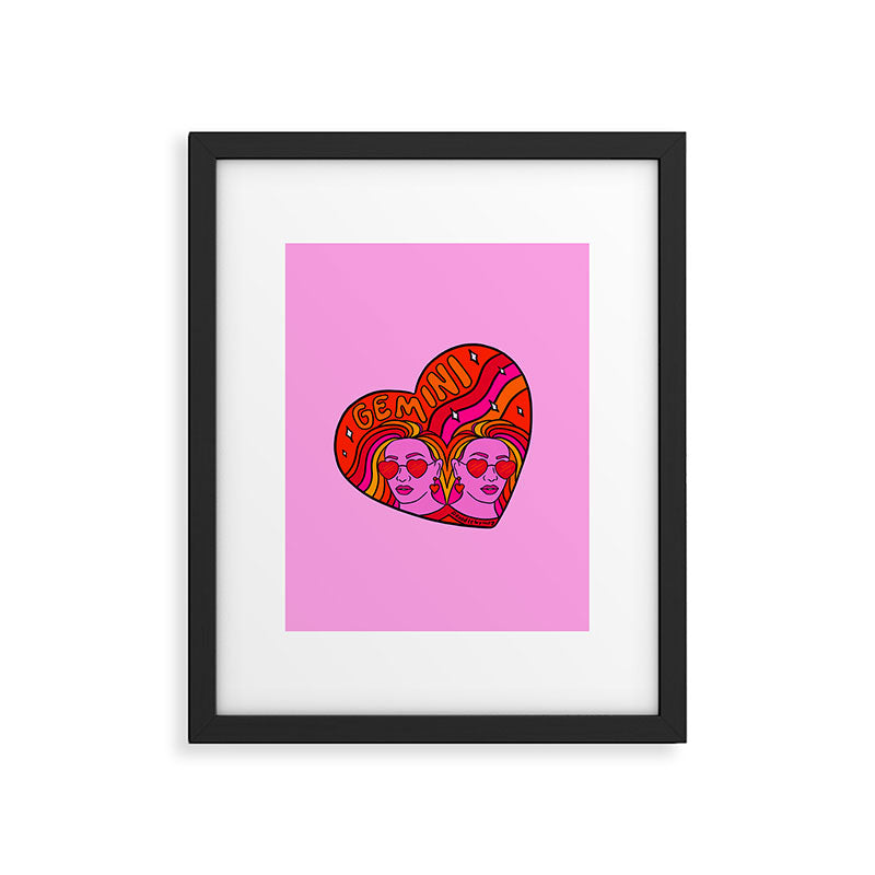 Gemini Valentine Framed Art Print Gallery Image 6
