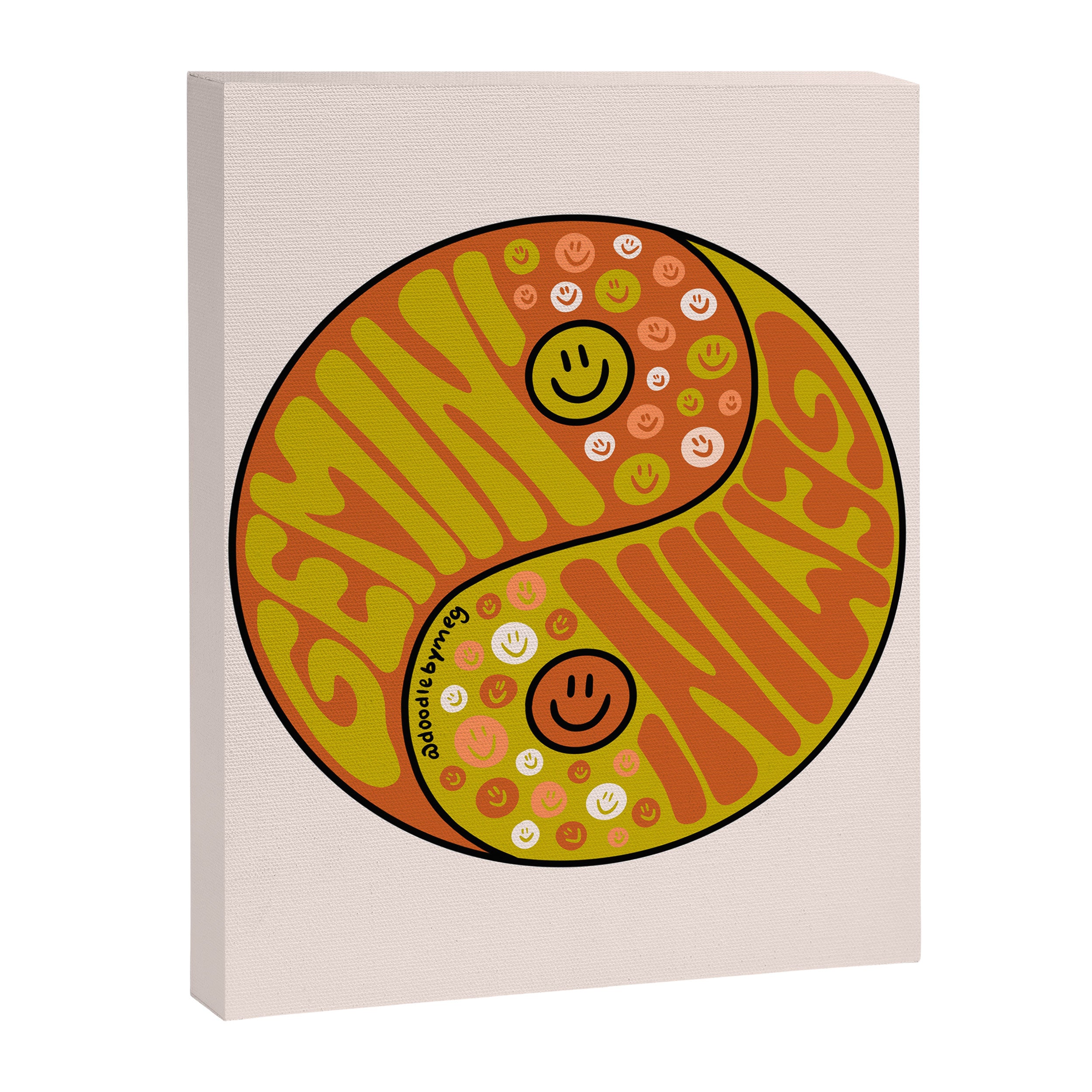 Gemini Yin Yang Canvas Print Gallery Image 8