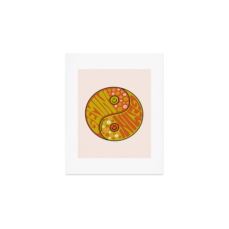 Gemini Yin Yang Art Print Gallery Image 1