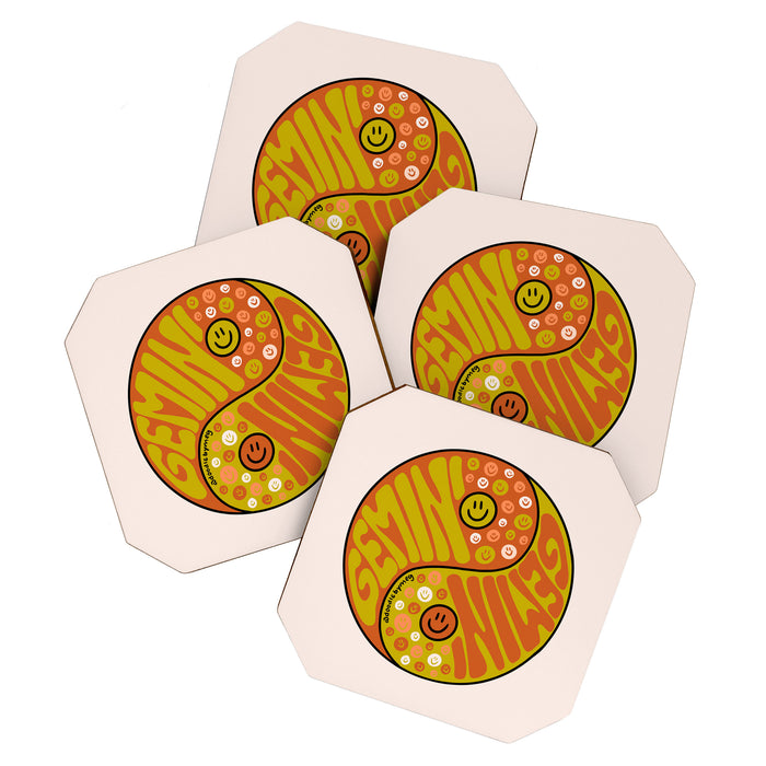 Gemini Yin Yang Coaster Gallery Image 1